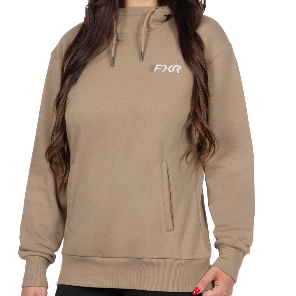 FXR Mitered Cotton Pullover Hoodie for Women