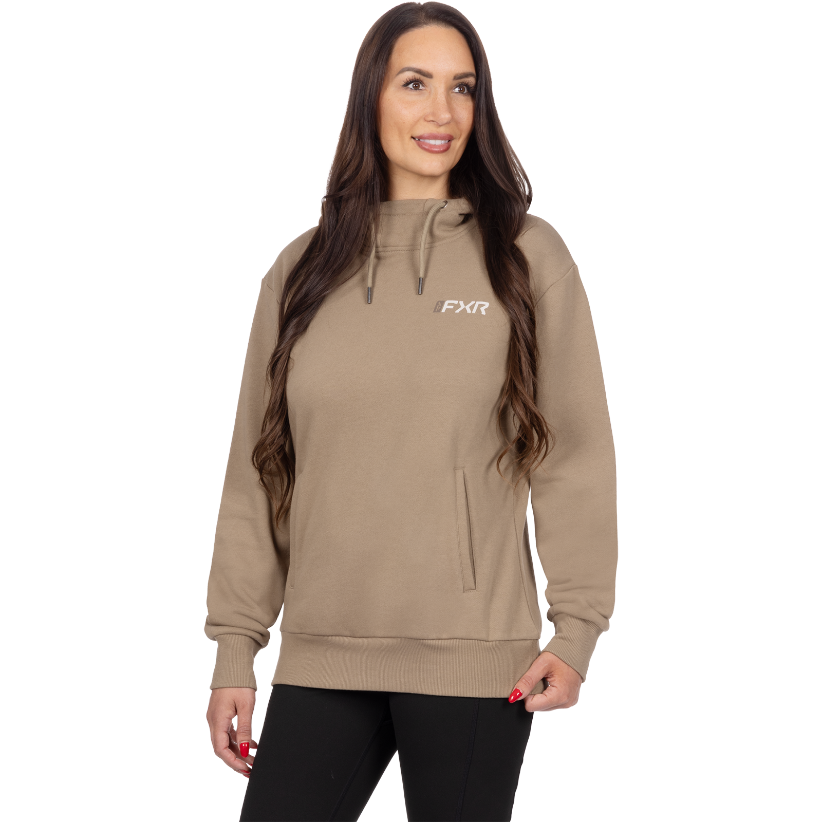 FXR Mitered Cotton Pullover Hoodie for Women