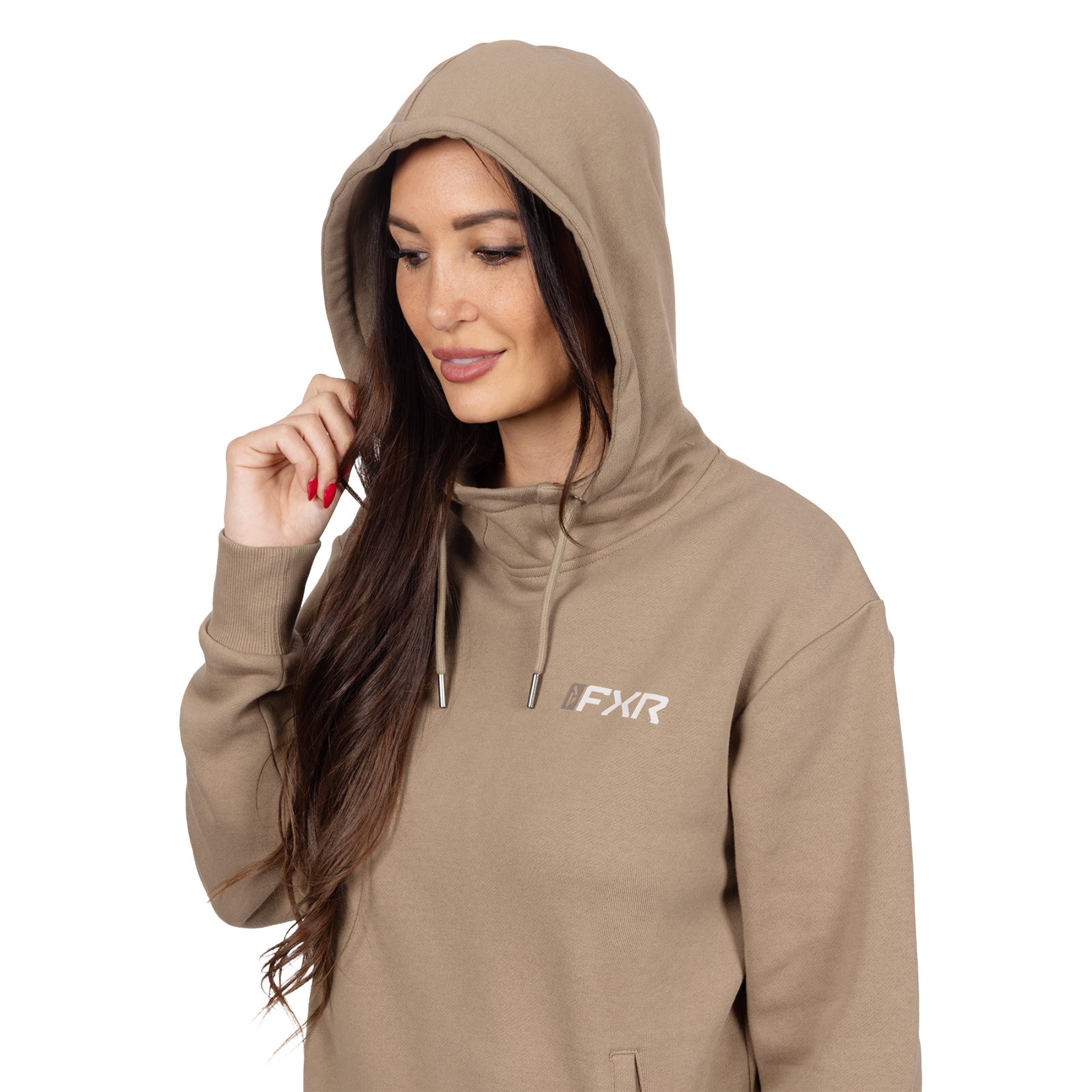 FXR Mitered Cotton Pullover Hoodie for Women
