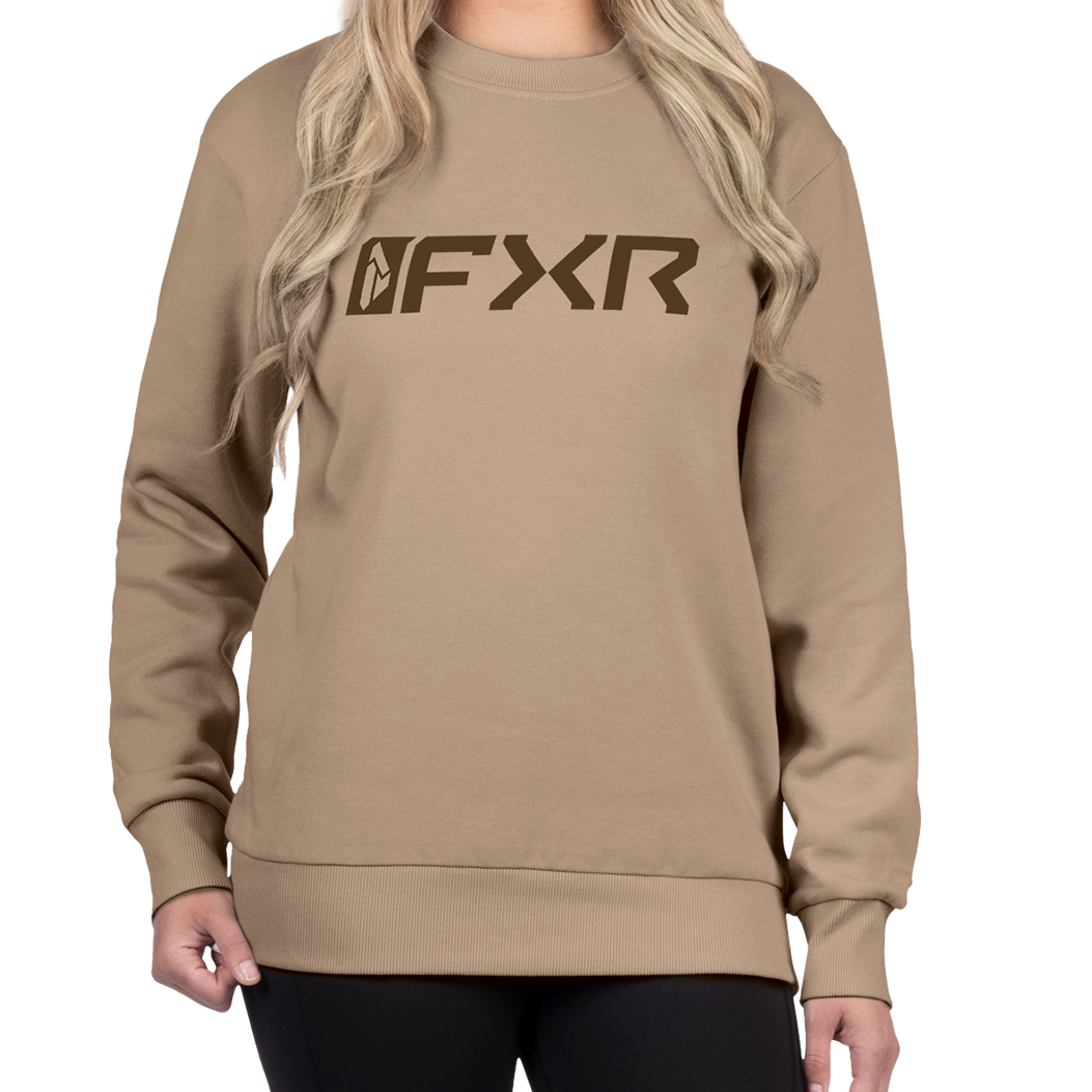 FXR Mitered Cotton Crewneck Sweatshirt for Women