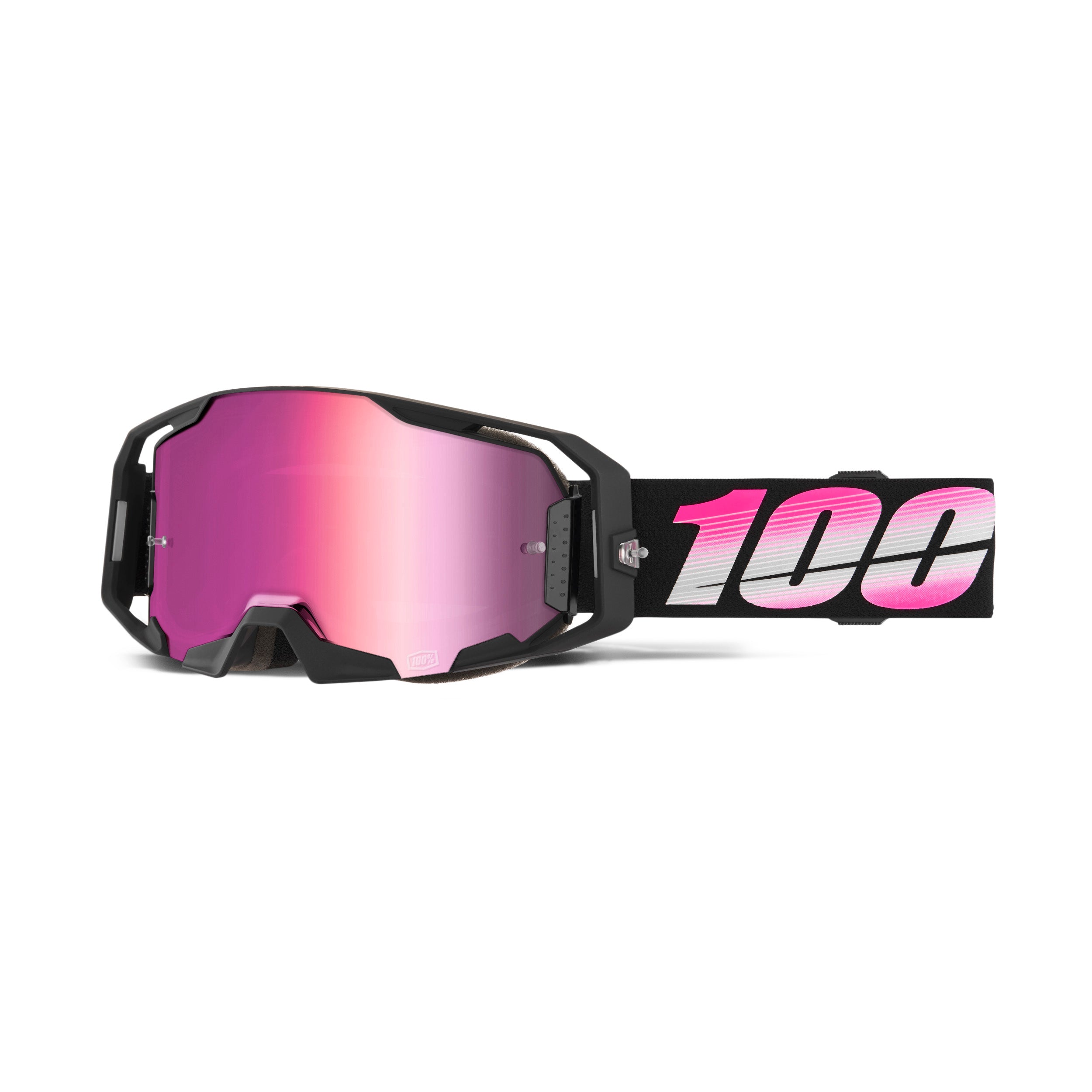 100% ARmatic Bodino Goggles With Pink Mirror Lens