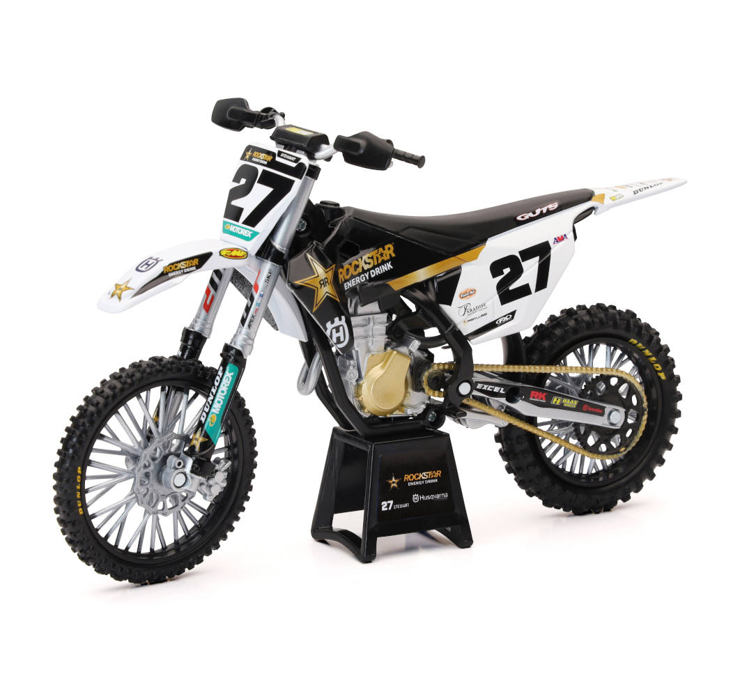 New Ray Toys Rockstar Husqvarna Team Bike - Malcolm Stewart