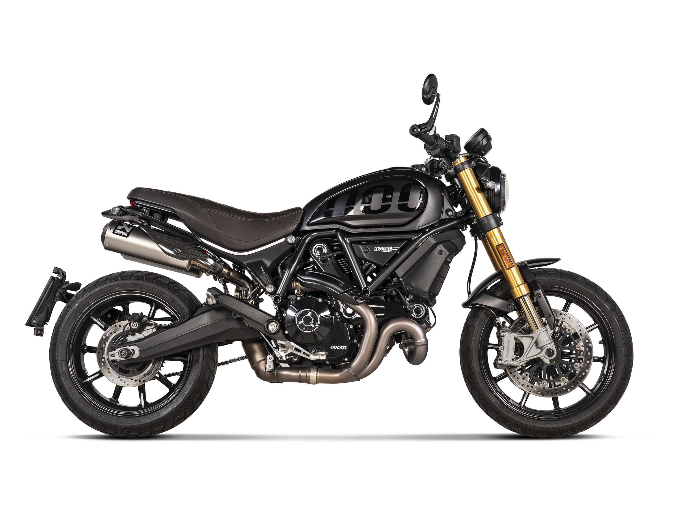 Akrapovic Slip-On Exhaust Ducati Scrambler 1100 2021-2023