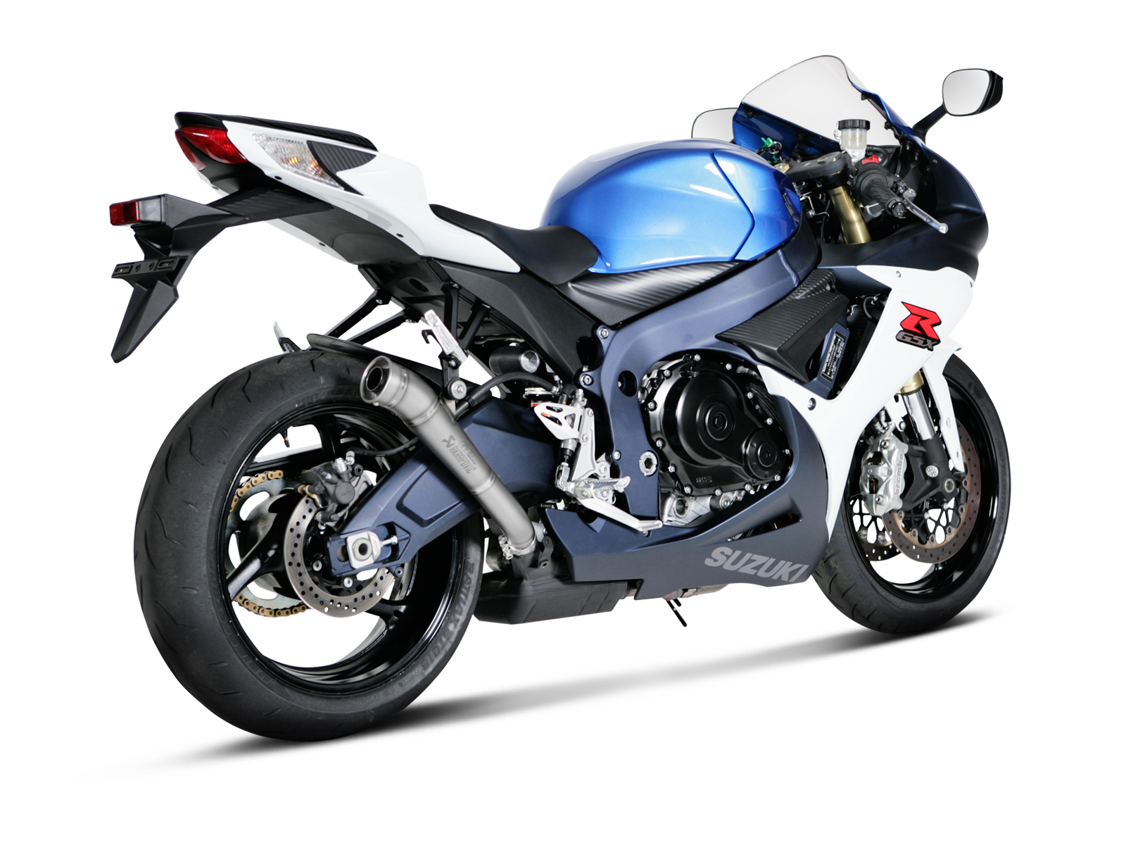 Akrapovic Megaphone Slip-On Exhaust Suzuki GSXS750 2015-2016