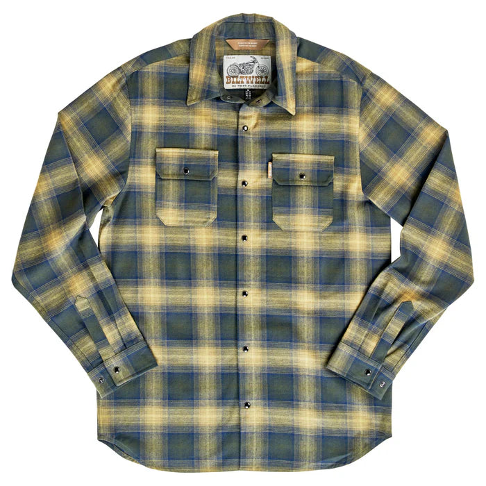 Biltwell HI Test Moss Flannel Shirt