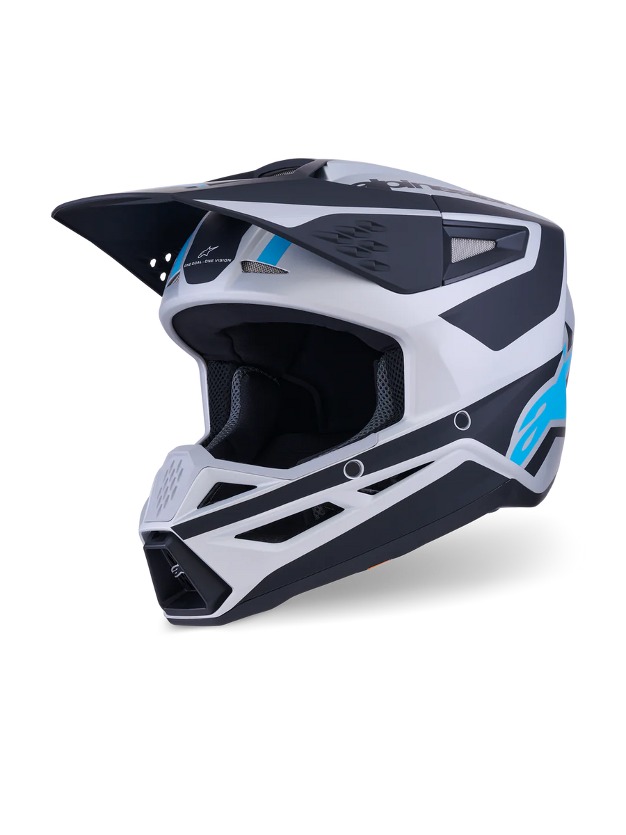 full face motorcycle helmets heated Alpinestars SM3 Heat Helmet Small / Matte Silver/Blue/Black