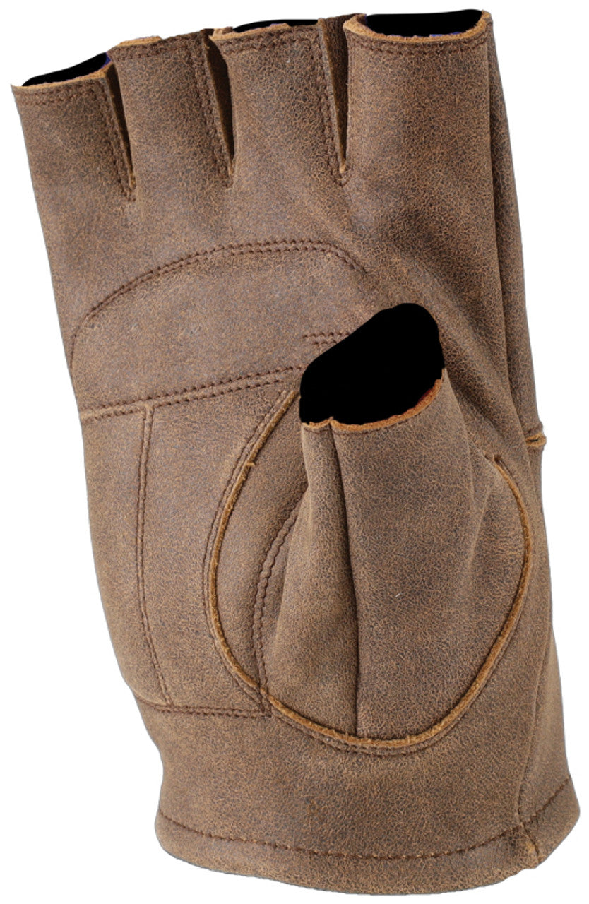 Kuryakyn Leather By River Road Buster Vintage Shorty Gloves