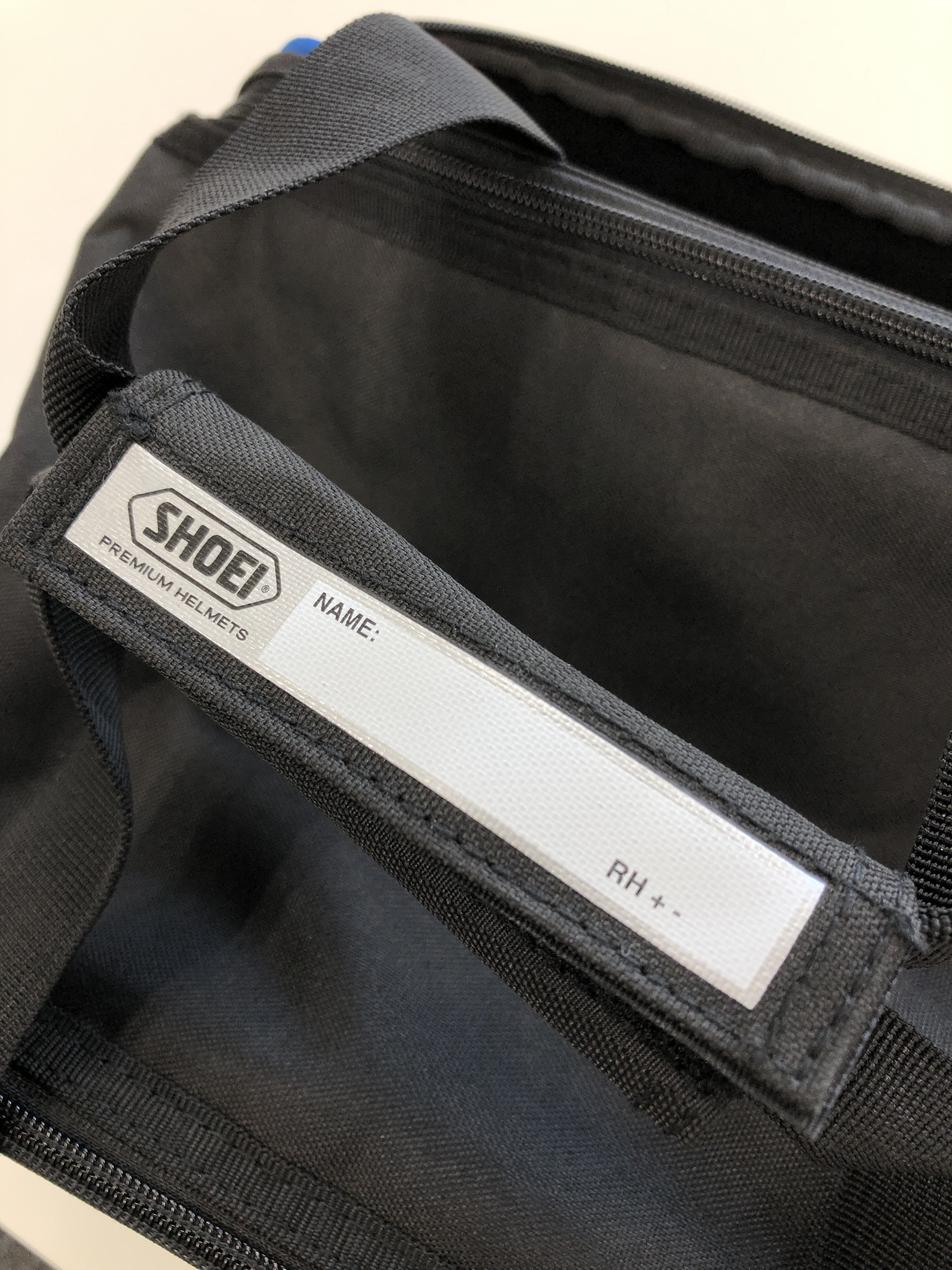 reversed shoei fleece lined helmet bag Shoei Racing Helmet Bag