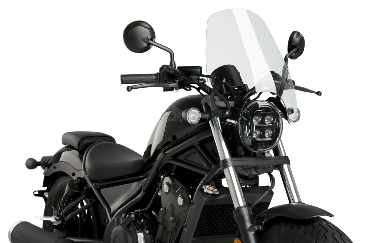 Puig Touring Naked New Generation Windscreen Honda Rebel 300 / 500 2017-2026
