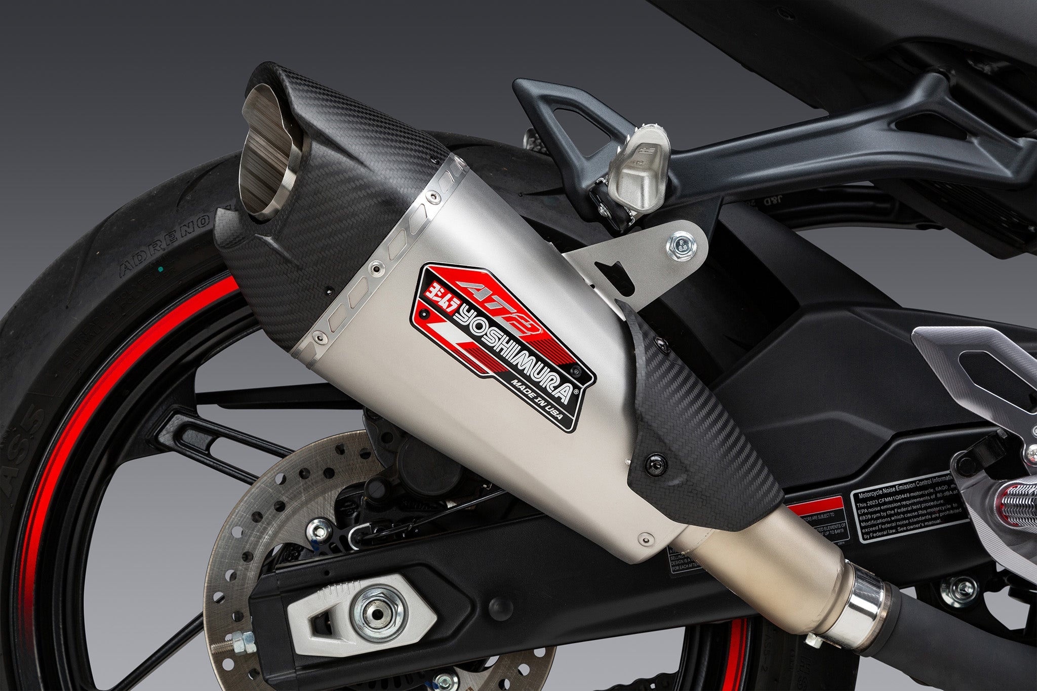 Yoshimura AT2 Street Slip-On Exhausts CFMOTO 450NK / 450SS 2023-2026