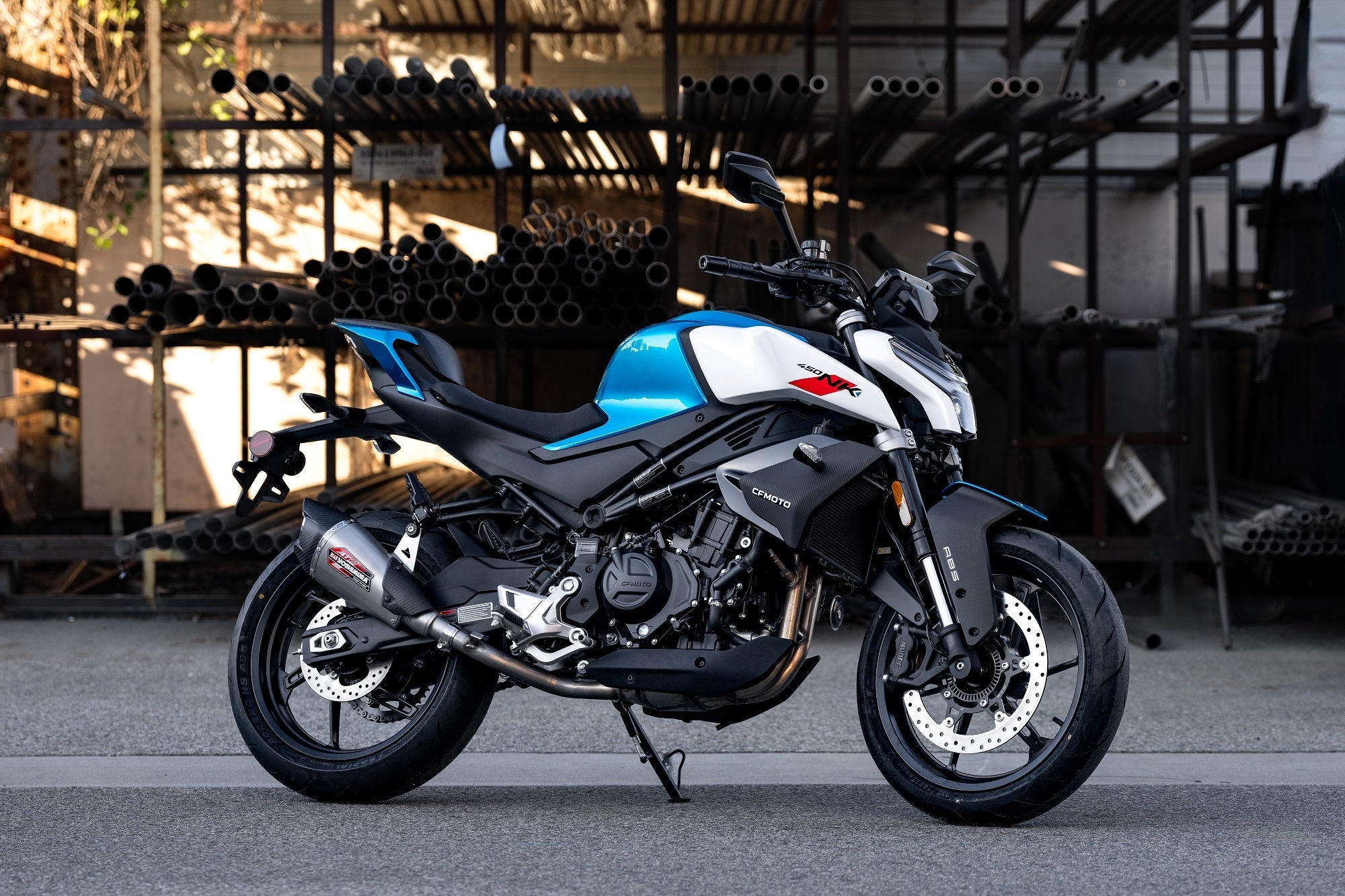 Yoshimura AT2 Street Slip-On Exhausts CFMOTO 450NK / 450SS 2023-2026