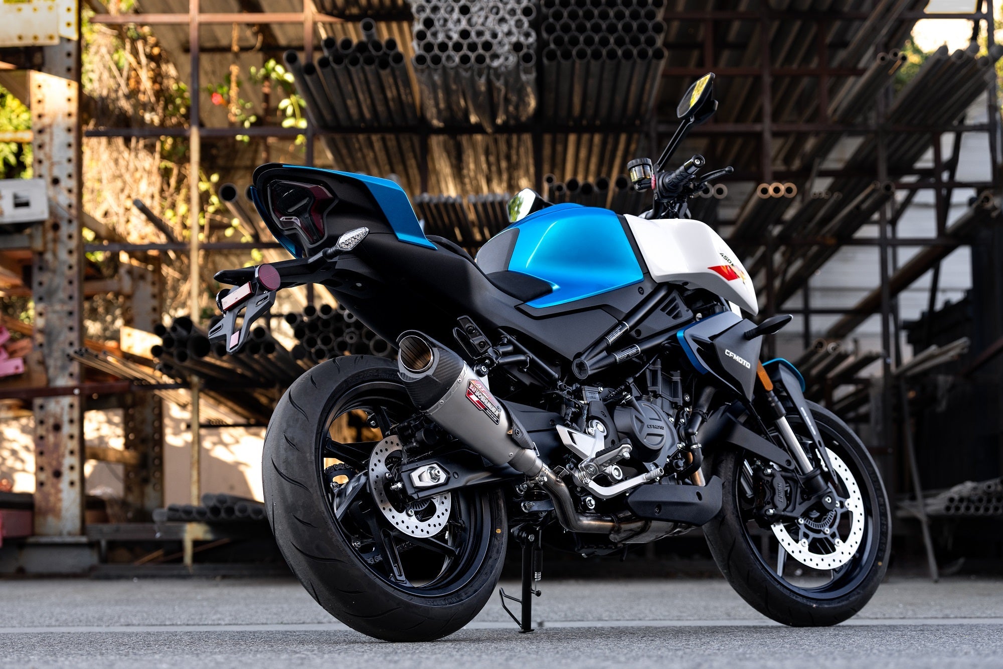 Yoshimura AT2 Street Slip-On Exhausts CFMOTO 450NK / 450SS 2023-2026