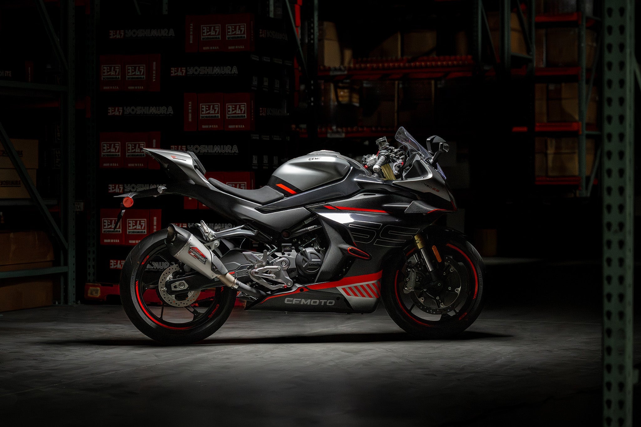 Yoshimura AT2 Street Slip-On Exhausts CFMOTO 450NK / 450SS 2023-2026