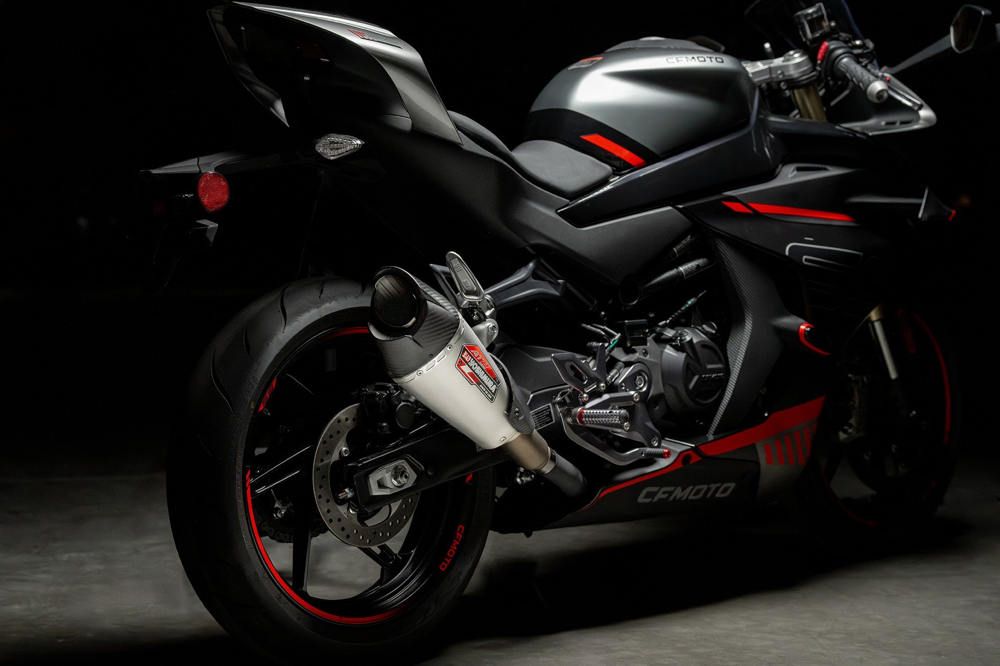 Yoshimura AT2 Street Slip-On Exhausts CFMOTO 450NK / 450SS 2023-2026