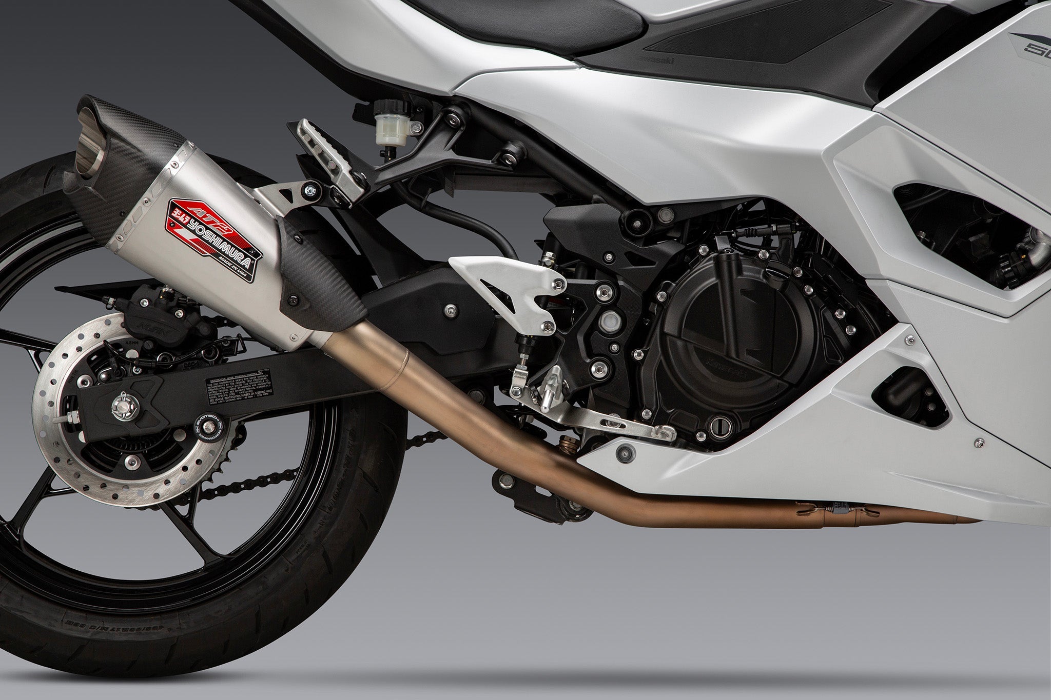 Yoshimura AT2 Race Exhaust System Kawasaki Ninja 400 / 500 / Z400 / Z500 2018-2026