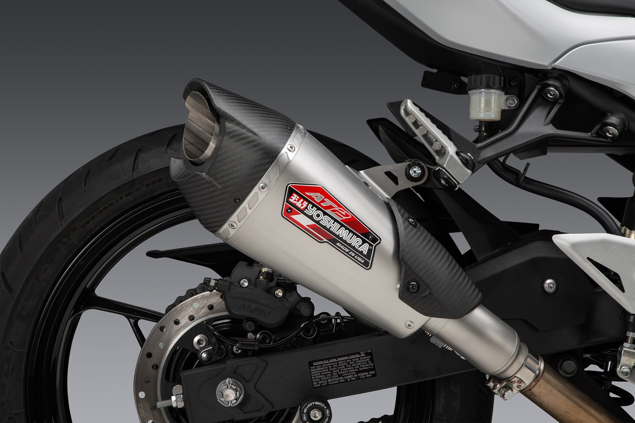 Yoshimura AT2 Street Slip-On Exhaust Kawasaki Ninja 400 / 500 / Z400 / Z500 2018-2026