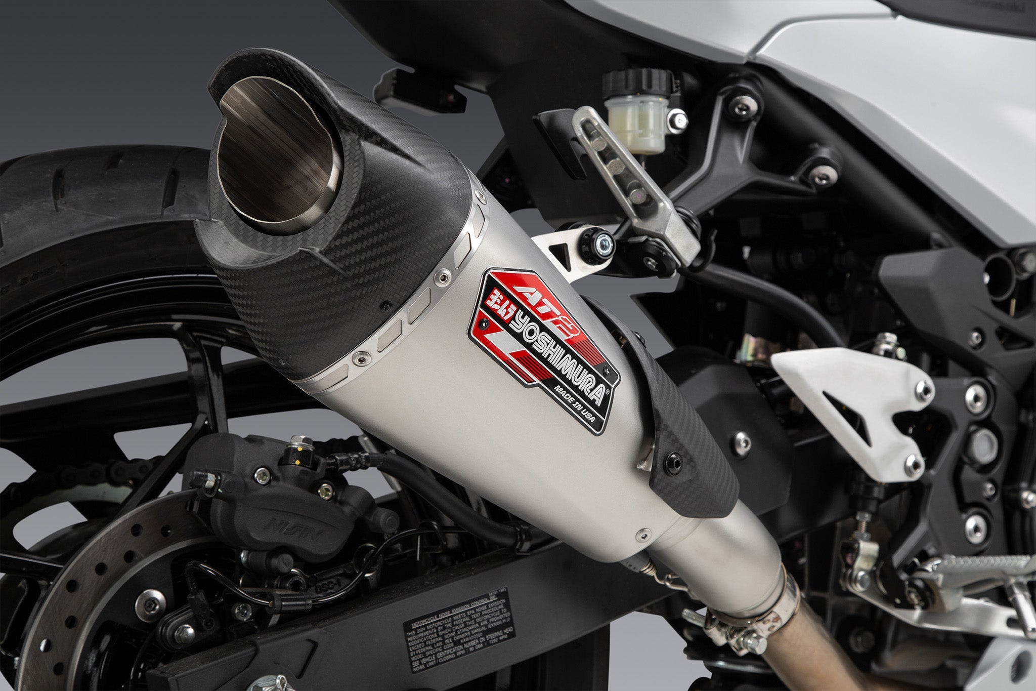 Yoshimura AT2 Street Slip-On Exhaust Kawasaki Ninja 400 / 500 / Z400 / Z500 2018-2026