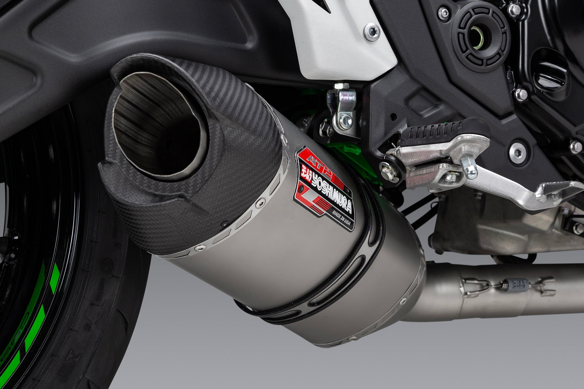Yoshimura AT2 Race Exhaust System Kawasaki Ninja 650 / Z650 2017-2026