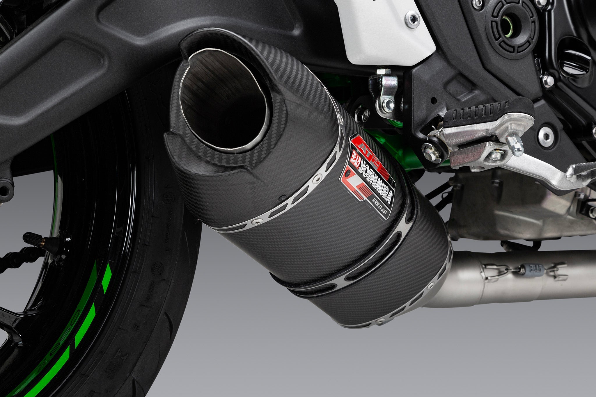 Yoshimura AT2 Race Exhaust System Kawasaki Ninja 650 / Z650 2017-2026