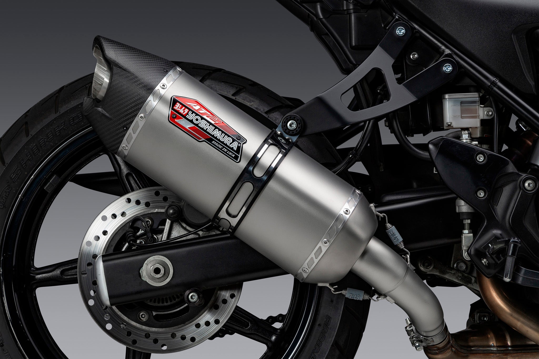 Yoshimura AT2 Street Slip-On Exhausts Suzuki SV650 / SV650X 2017-2025