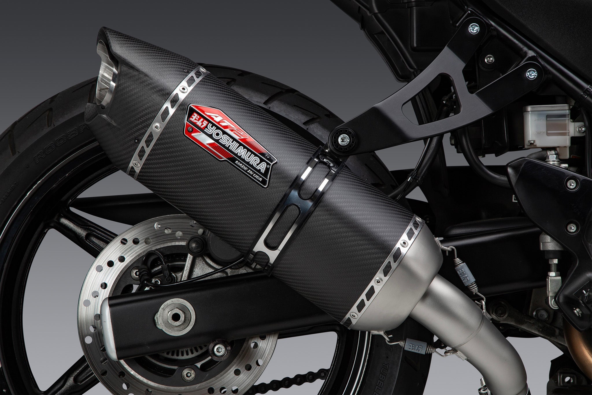 Yoshimura AT2 Street Slip-On Exhausts Suzuki SV650 / SV650X 2017-2025