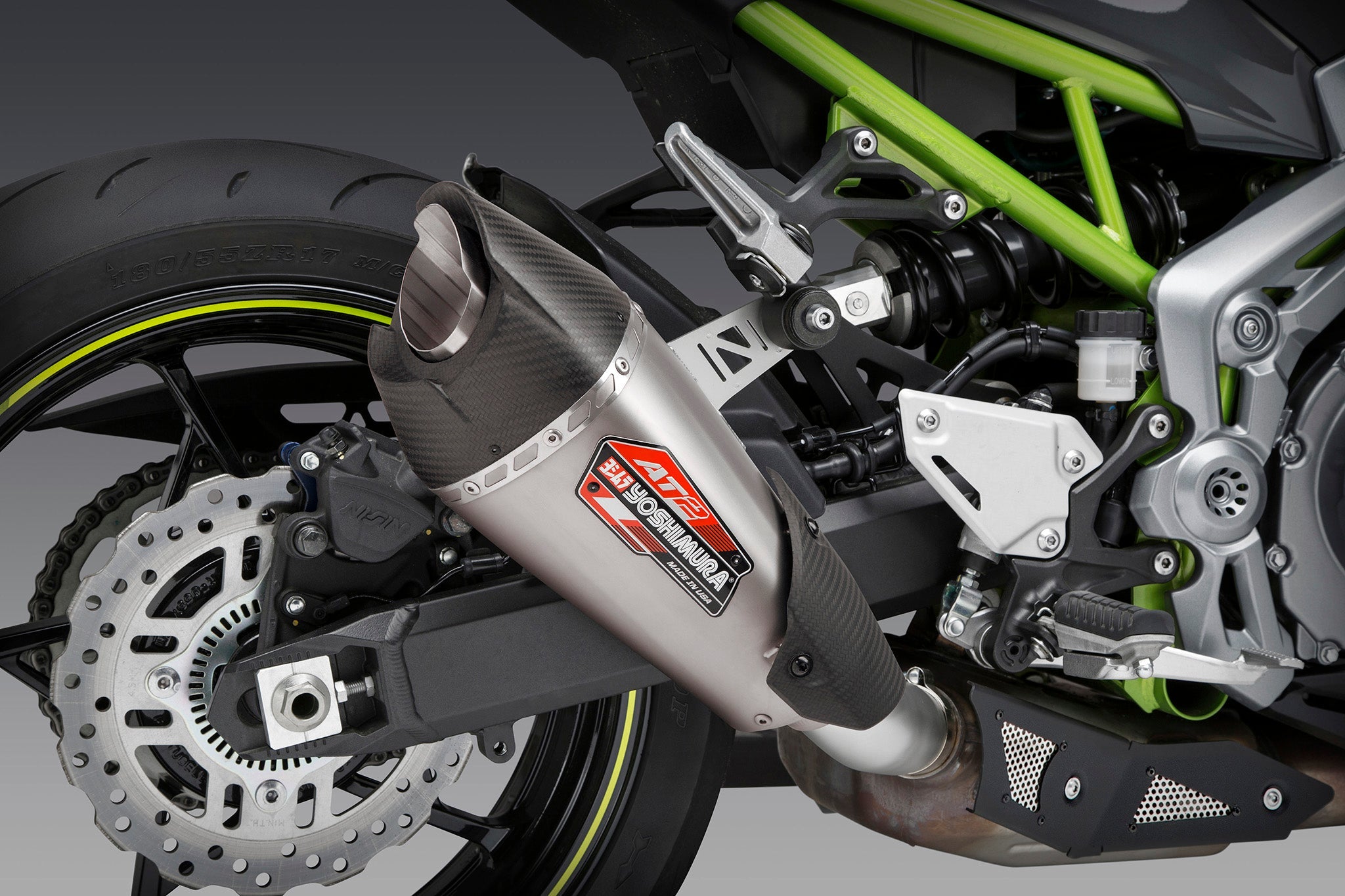 Yoshimura AT2 Street Slip-On Exhaust Kawasaki Z900 2017-2024