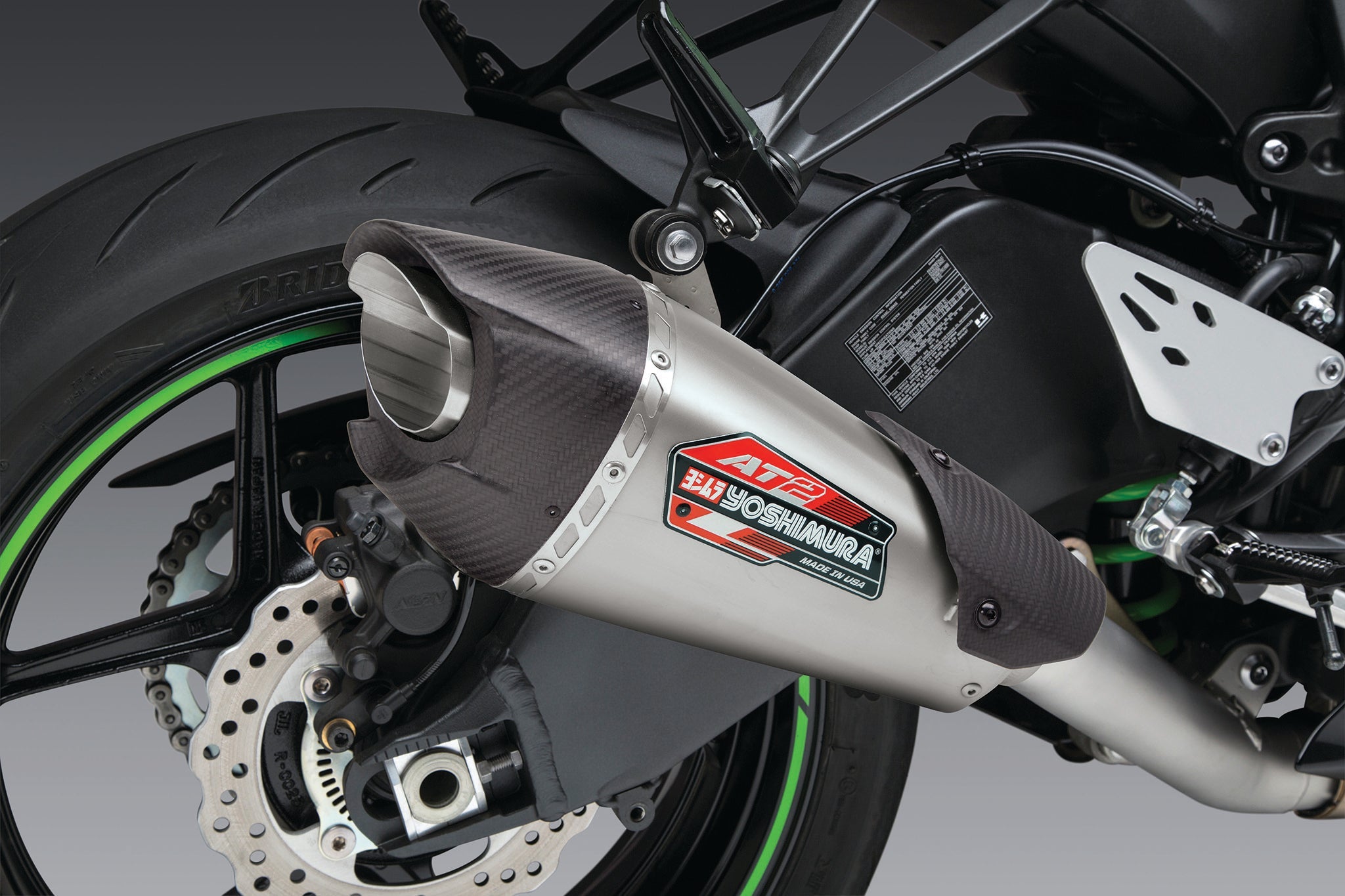 Yoshimura AT2 Street Slip-On Exhausts Kawasaki Ninja ZX6R / ZX636 2024-2026