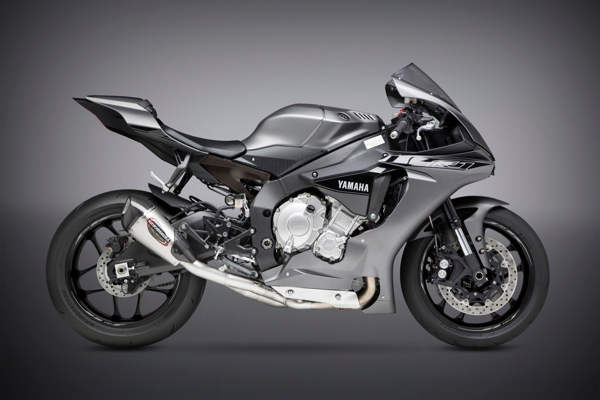 Yoshimura ALPHA-T Works Race Slip-On Exhaust Yamaha R1 / R1M / R1S 2015-2026