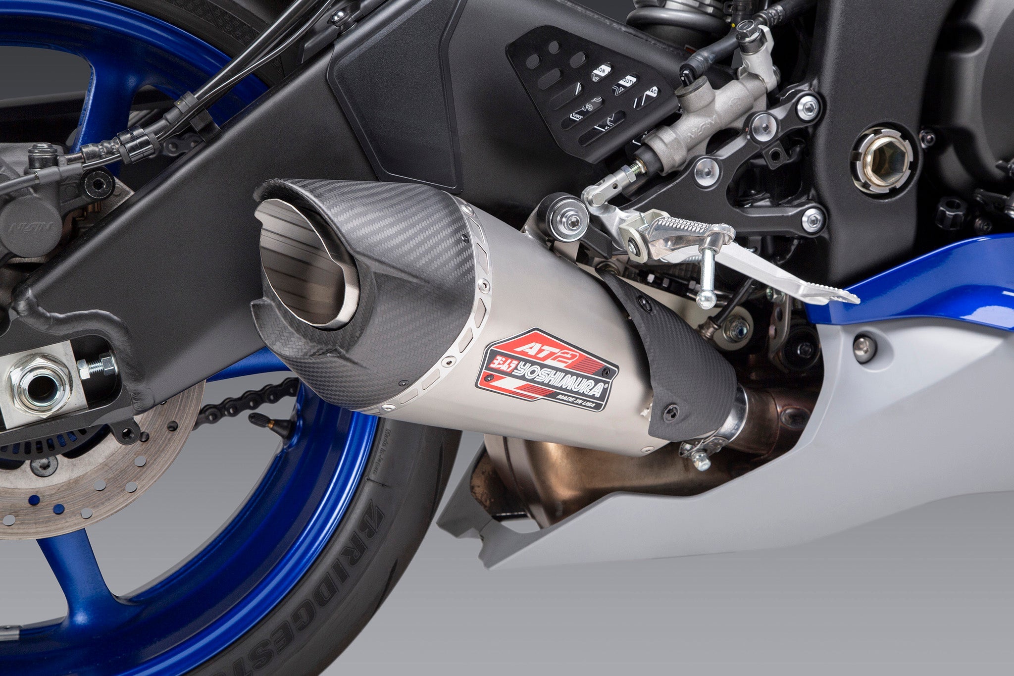 Yoshimura AT2 Street Slip-On Exhaust Yamaha R6 2006-2020