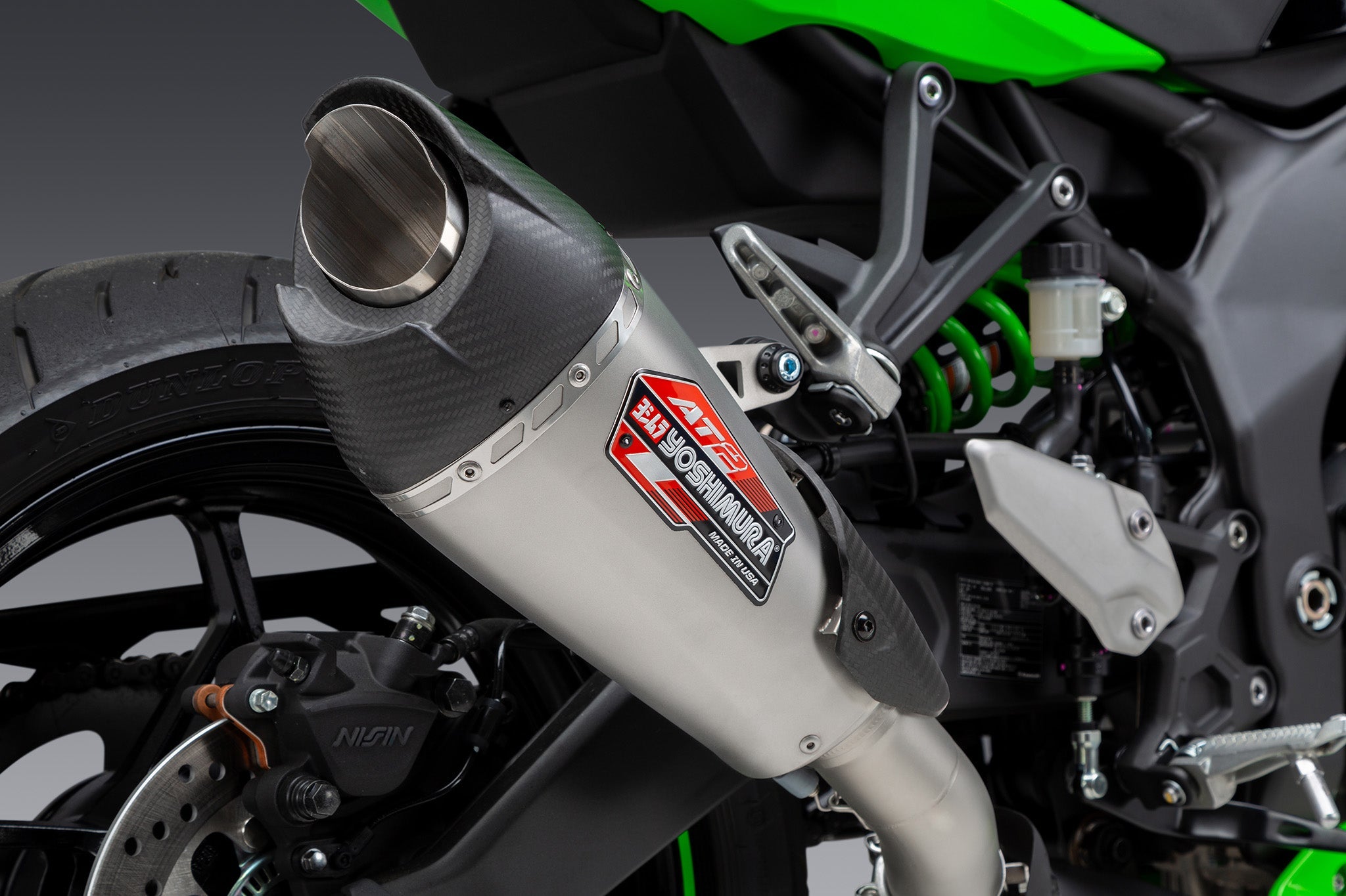 Yoshimura AT2 Street Slip-On Exhaust Kawasaki Ninja ZX4R / ZX4RR 2023-2026