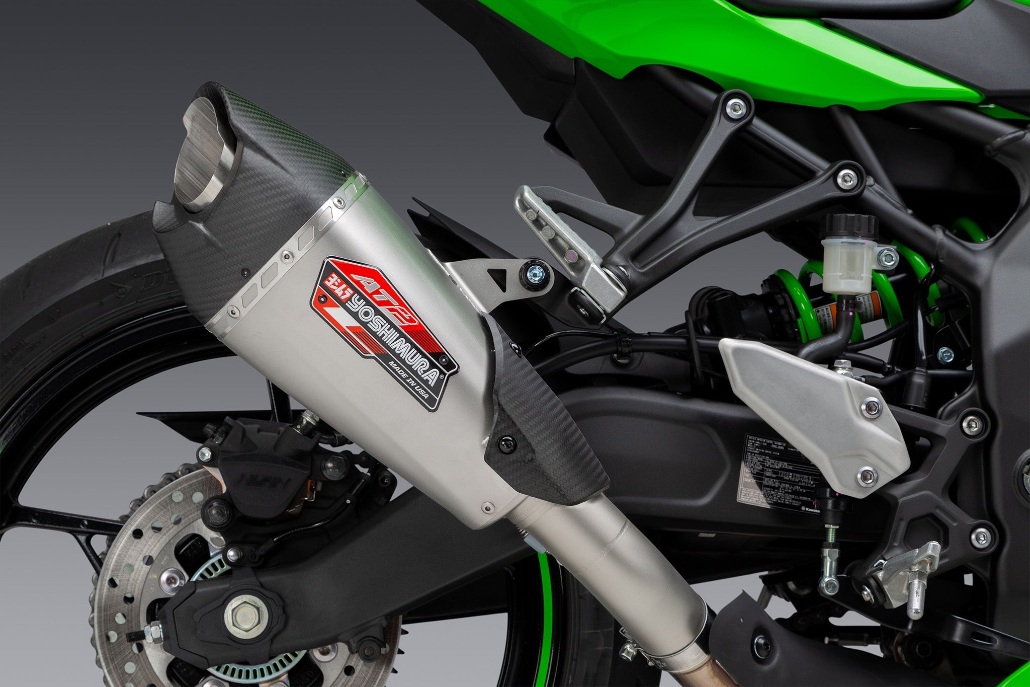 Yoshimura AT2 Street Slip-On Exhaust Kawasaki Ninja ZX4R / ZX4RR 2023-2026