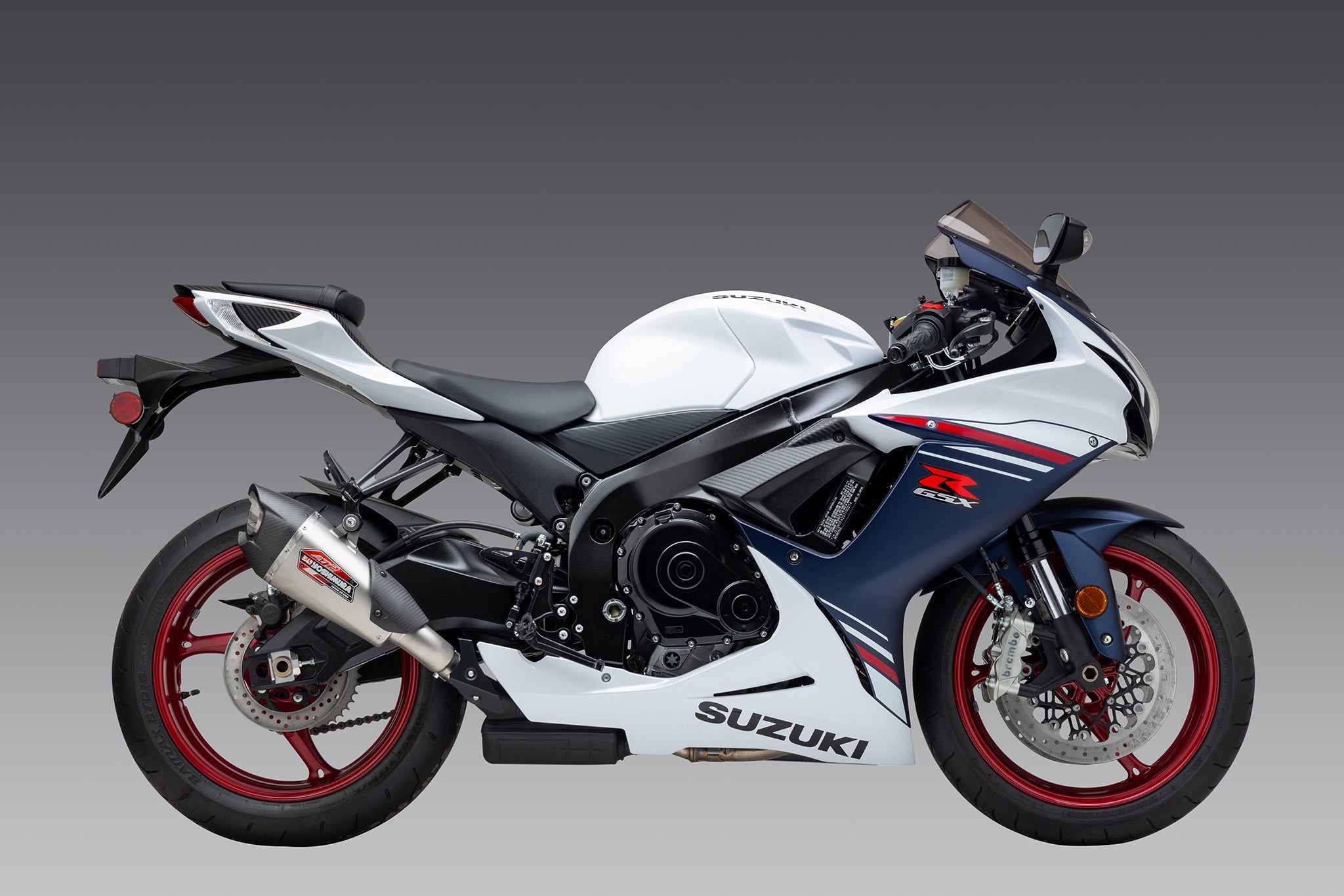 Yoshimura AT2 Street Slip-On Exhaust Suzuki GSXR600 / GSXR750 2011-2026