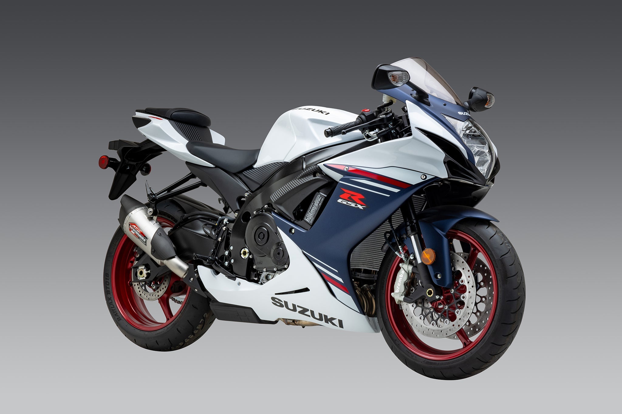 Yoshimura AT2 Street Slip-On Exhaust Suzuki GSXR600 / GSXR750 2011-2026