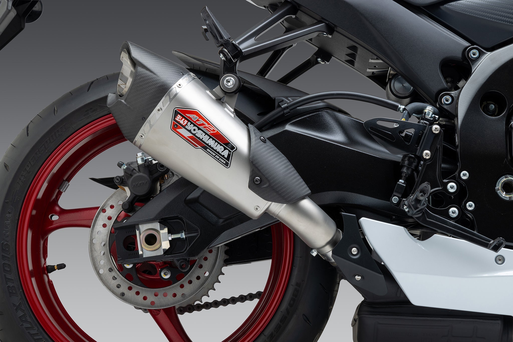 Yoshimura AT2 Street Slip-On Exhaust Suzuki GSXR600 / GSXR750 2011-2026