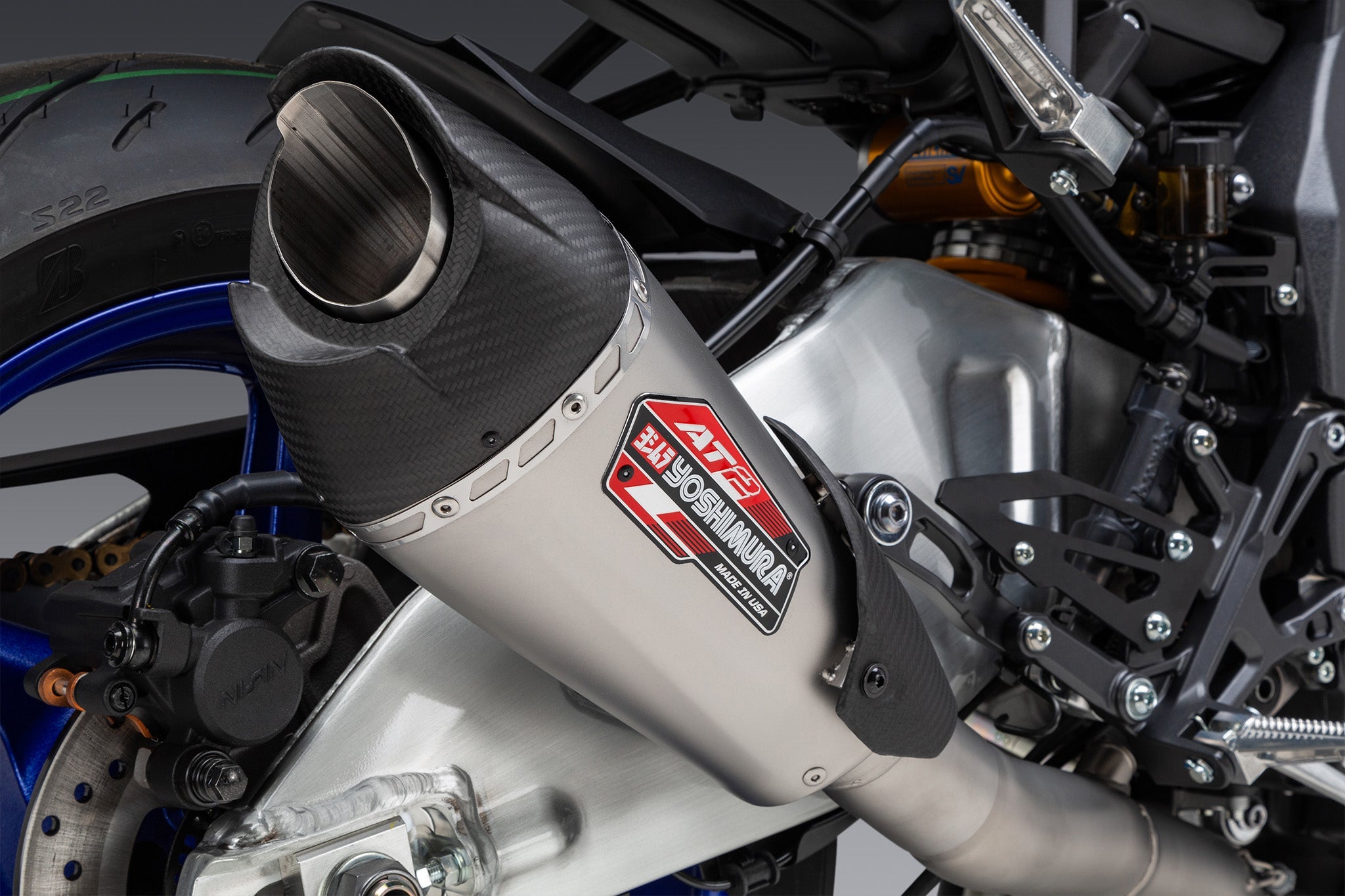 Yoshimura AT2 3/4 Race Slip-On Exhaust Yamaha MT-10 / SP 2022-2026