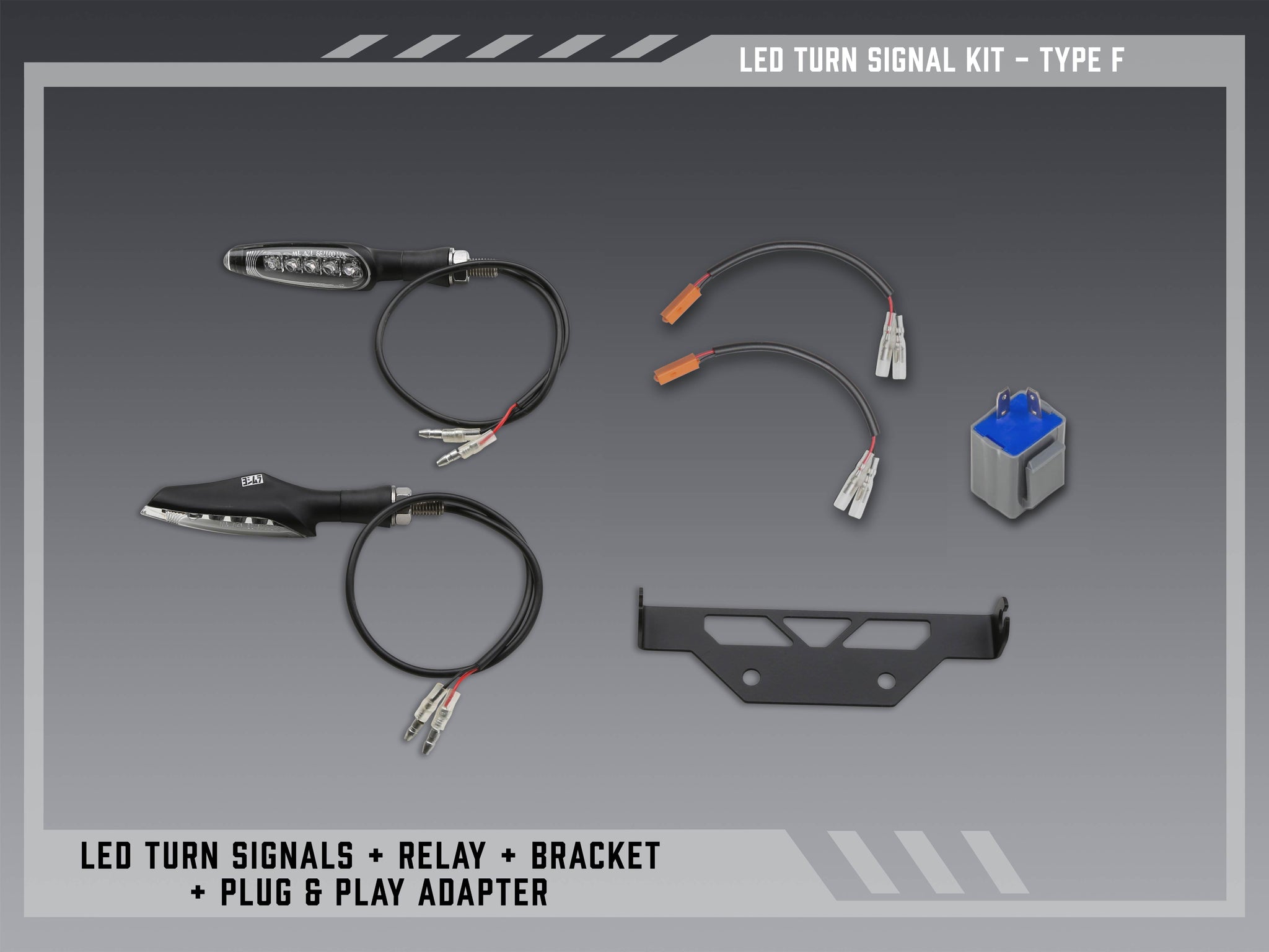 Yoshimura LED Signal Kit For V2 Fender Eliminator Kit Kawasaki KLX300SM