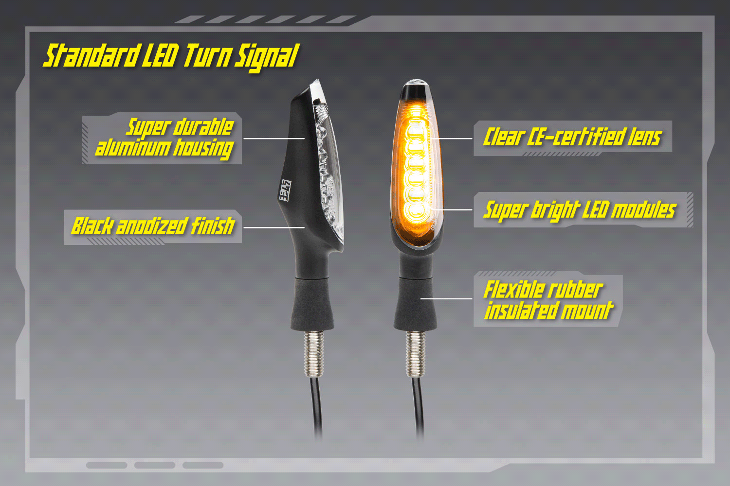 Yoshimura LED Signal Kit For V2 Fender Eliminator Kit Kawasaki KLX300SM