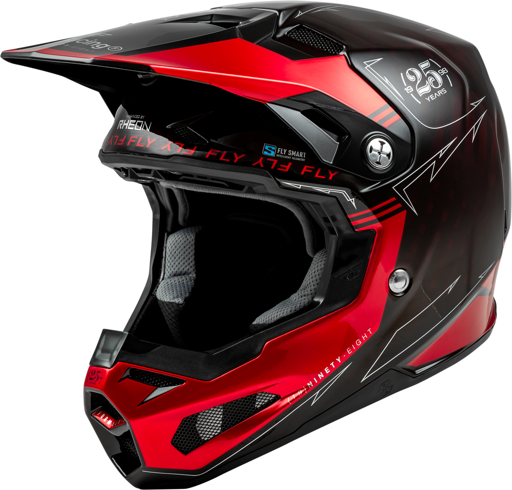 fly motorcycle helmet Formula S Carbon Legacy Helmet Red Carbon/Black XS