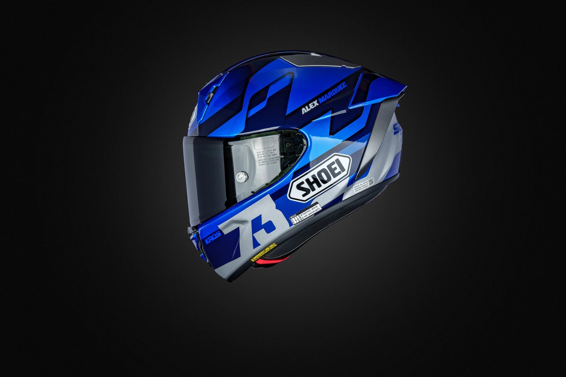 Shoei X-15 Alex Marquez 73 V3 Helmet