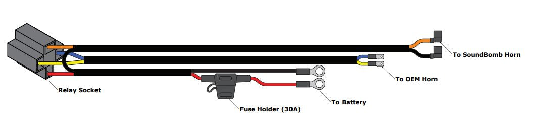 Denali Universal Wiring Harness for SoundBomb Horns