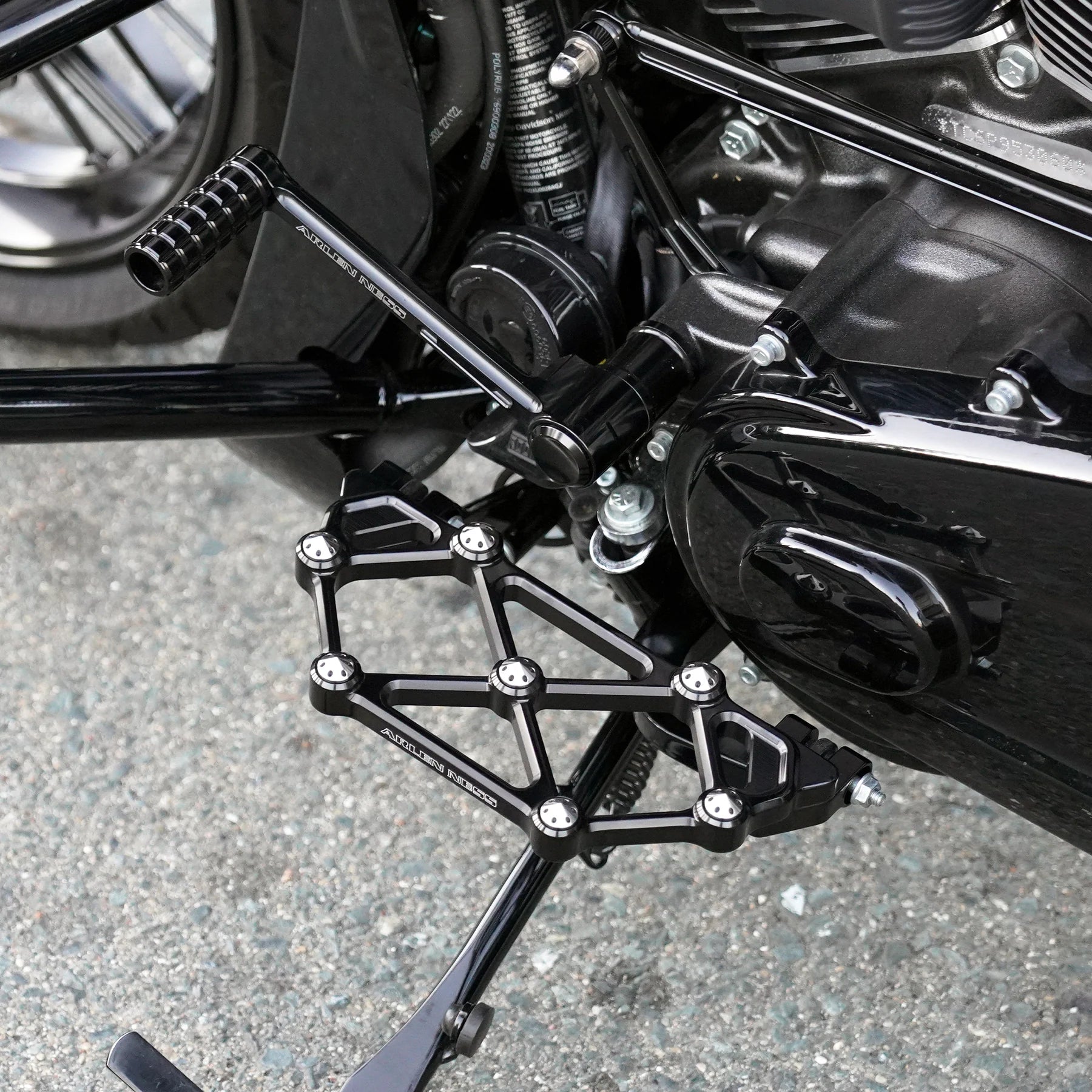 Arlen Ness Mini Diamond Floorboards - Driver - FLT