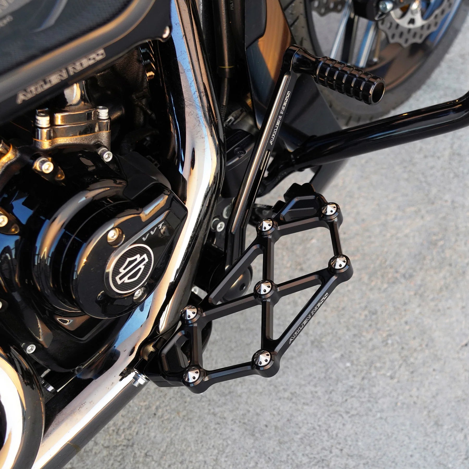 Arlen Ness Mini Diamond Floorboards - Driver - FLT