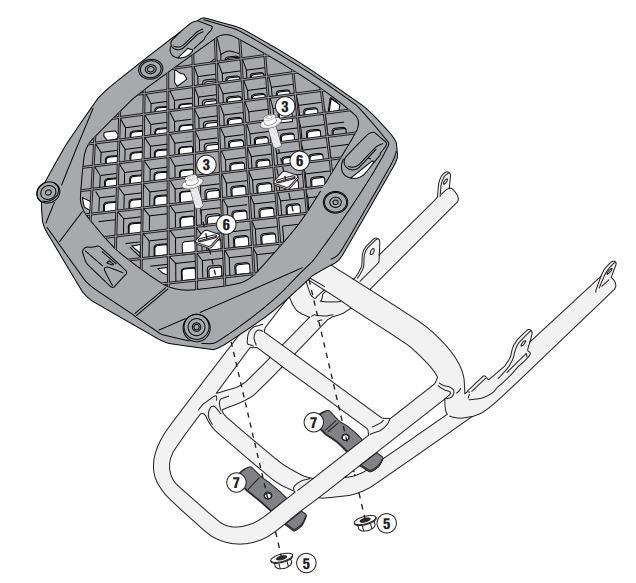 Givi E251 Universal Monokey Top Case Adapter Plate