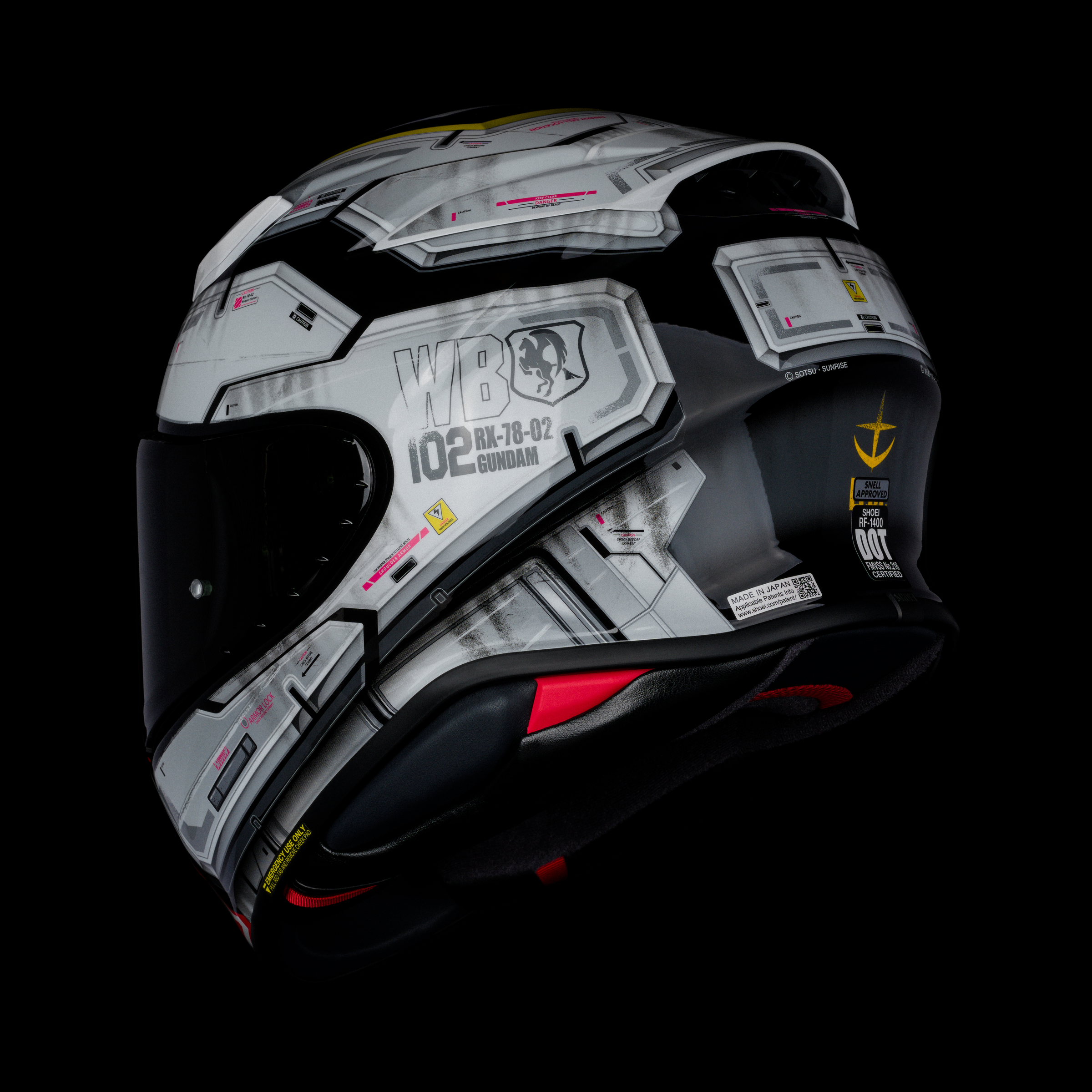 Shoei RF-1400 RX-78-02 Gundam Helmet