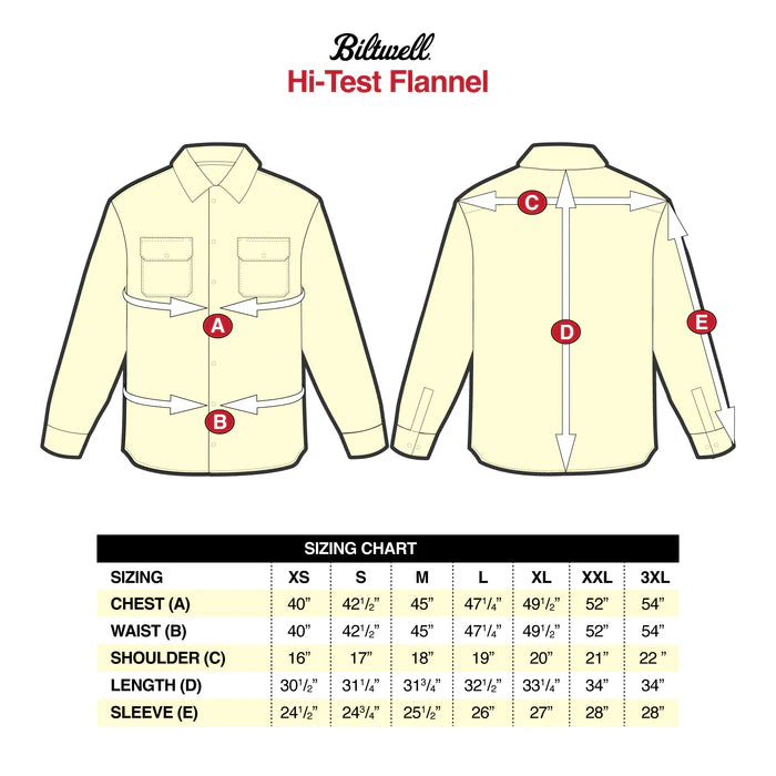 Biltwell HI Test Rust Flannel Shirt