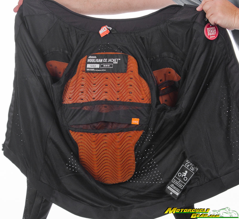 hooligan jacket with goggles Icon Hooligan Motorcycle Textile Jacket, black, Size 3XL for Men