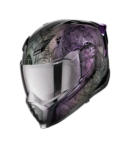 Icon Ultraflite Opal Mandala Helmet, purple, Size 2XL for Men