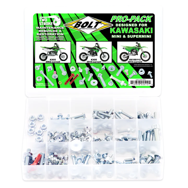 Bolt Hardware - Pro Pack - Kawasaki KX 65/85/100/112