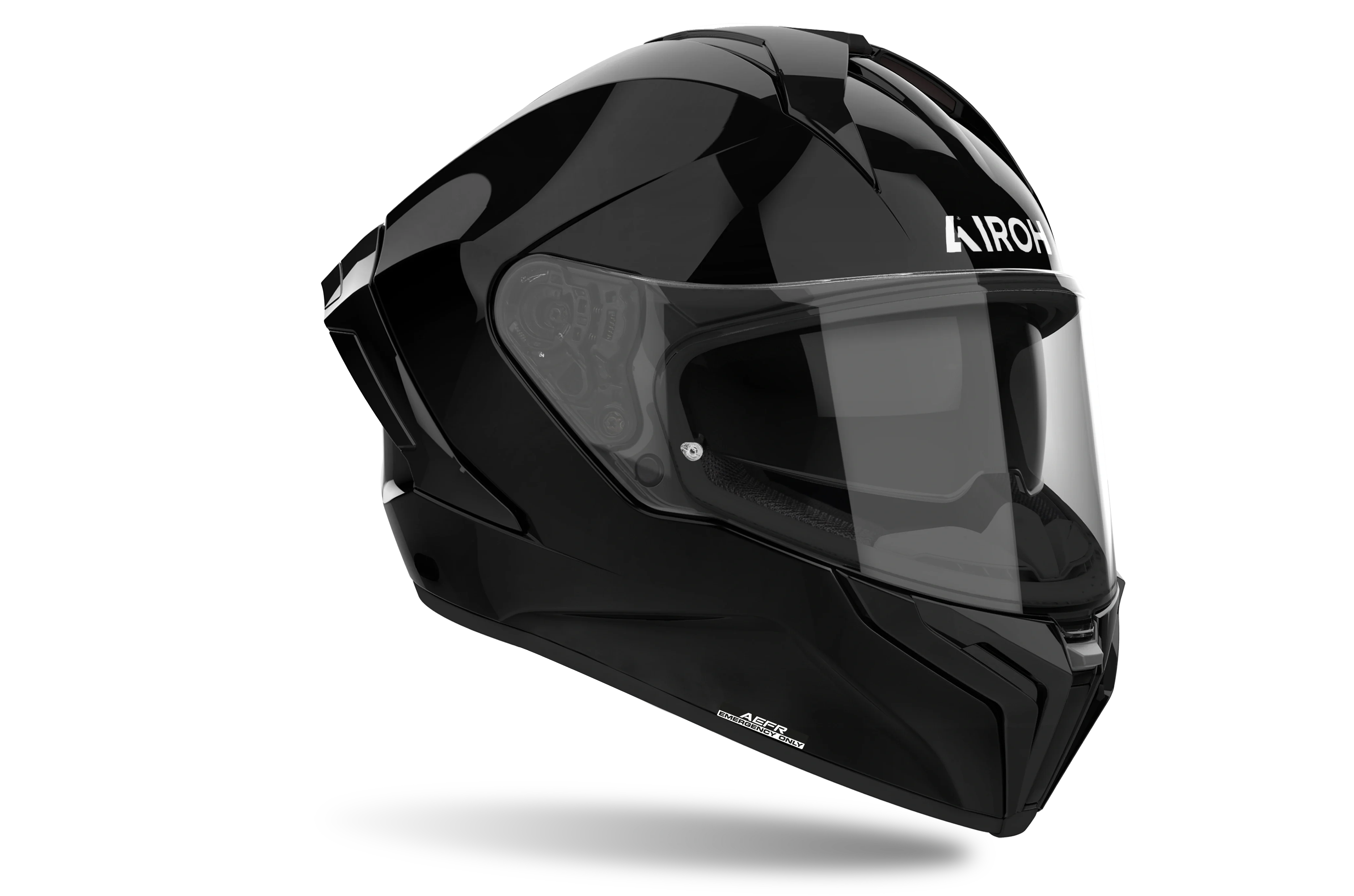 airoh black helmet TRR S while the advanced ventilation system ensures efficient airflow and thermal regulation in varying riding conditions Airoh Matryx Carbon | Full-Face