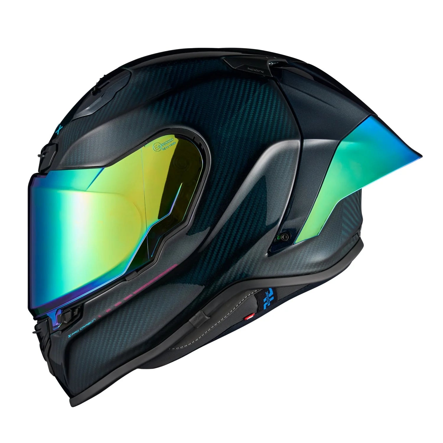 NEXX X.R3R Hadal Carbon Blue Teal Helmet